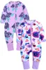 Bébé garçons filles vêtements de nuit automne à manches longues bambou impression fermeture éclair barboteuse nouveau-né bébé garçon vêtements