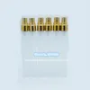 10 ML Vide Verre Dépoli Vaporisateur Portable Or Cap Parfum Rechargeable Parfum Échantillon Atomiseur Conteneur 18 pcs/lot