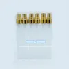 10 ml Leere Milchglas Spray Flasche Tragbare Gold Kappe Parfum Nachfüllbar Parfüm Probe Zerstäuber Container 18 teile/los