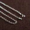 FNJ 100% 925 Corrente de Link Silver para Mulheres Homens Accessorice S925 Tailandês 3mm Solid Silver Jewelry Fazendo colares Q0531
