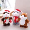 Parler Hamster Jouets En Peluche Parler Parler Enregistrement Sonore Hamster Dessin Animé Kawaii Santa Clause Poupées Parler Jouet Enfants Cadeaux De Noël LSK1623