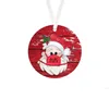 2020 Enfeites de Natal de Santa Vestindo Decoração da árvore de Um Rosto Bandana Tampa Decore Natal Papai Noel bonito Decoração SN4734