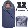 Orzbow Winter born Envelope Baby Stroller Sleeping Bags Fur Collar Footmuff For Children Bunting Bag 2112238422633