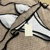 Frauen Badebekleidung Designer Kleidung hochwertiger Brief Prinzierter Dreipunkt Bikini Sexy High-End-High-End-Jacquard-Mode-Frauenkleidung Luxuskleidung Großhandel WW