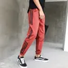 Lente Broek Jogger Broek Mannen Retro Kleur Blok Patchwork Hip Hip Harem Track Streetwear Dunne Sweatpant Broek 201114