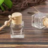 10ml Hanging Car Perfume Pendant Bottle Empty Transparent Glass Auto Ornament Essential Oils Diffuser Wholesale Cheap