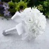 Bouquet di fiori di rosa artificiale con fiori da sposa da sposa da sposa da sposa bouquet dono damigella d'onore bellissimo tavolo da casa decoro8880607901489