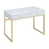 Acme Coleen Bureau in White Messing Furniture Table PC Tablea35