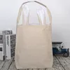 Borsa per orecchie di coniglio in lino di cotone pasquale 5 colori Cestino per orecchie da coniglio Regalo di Pasqua Borsa per la conservazione di tela portatile Metti le uova di Pasqua FWD2704