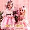 2pcs 1/4 SD BJD poupée 18 poupées articulées avec tenue complète vêtements chaussures perruque maquillage meilleur cadeau pour filles enfants jouets LJ201031