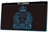LD0894 Service de police de Winnipeg Gravure 3D Signe lumineux à DEL Vente en gros au détail