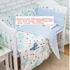 Baby Crib Bedding Set Organizer Infant Cartoon Cot Bedding Set Toddler Crib Dekoration Baby Gåvor Pillowcase Quilt Cover Sheet LJ201105