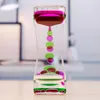 Floating Color Mix Illusion Timer Liquid Motion Visual Slim liquid Oil Glass Acrylic Hourglass Timer Clock Ornament Desk gift8948141
