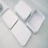 300 Pcs/Lot livraison gratuite DHL FedEx 11*8*2.5 cm Rectangle blanc thé boîte en fer blanc menthe pilule bonbons bijoux boîte de rangement