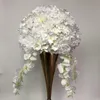 Decoratieve bloemen kransen kunstmatige ballen tafel middelpunt bruiloft paarse weg lood bloem Hydrangea en dahlia roos
