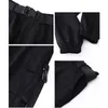 Damskie spodnie Capri Damskie Damskie Capri Casual High High Waist Black Harajuku Hip Hop Joggers School Streetwear LJ201103