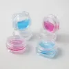 1000 x 1g Mini Refillerbara flaskor Travel Face Cream Jar Små kosmetiska behållare Plast Tom Exempel Makeup Pot