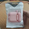 Fundas protectoras ultrafinas de silicona suave para Air Pods 1/2, Protector a prueba de golpes, función antipérdida, cubierta de puerto de carga a prueba de polvo