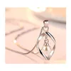 45 Styles 925 Pendant Necklace Without Chain Fashion Charms Halsband Pearl Crystal Flower Pendants ZCJK1