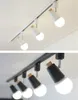 Holofotes modernos de iluminação de trilho led coloridos 2 vias refletores de trilho ajustáveis dispositivo de iluminação de trilho para bar de showroom