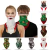 Natal Rosto Scarf Papai Noel Imprimir Seamless Gancho Sports Scarf Neck Tubo Caminhadas Lenços cobrir o rosto equitação face