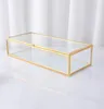 Glasses Jewelry Box Rectangle jewely Bines Gold Lace Europe Ornament Supply Storage Boxes Wedding Table Copper Gift Decoration LSK1605