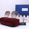 Occhiali da sole firmati Marca UV400 Eyewear Montatura in metallo dorato Occhiali da sole Uomo Donna Occhiali da sole a specchio Lenti in vetro Polaroid con scatola268b