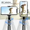 Bluetooth handhållen gimbal stabilisator mobiltelefon selfie stickhållare justerbar selfie stativ handhållen hylla med tre pivots7179705