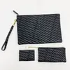 Modische Clutch für Damen, Chevron-Clutch mit Armband und Kartenhalter, verkauft mit Box2123