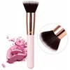 Santé et beauté Produits Maquillage Brosse Champagne Champagne Pinceaux Plat Top Fondation Grand visage Contour de réparation pour la crème liquide Poudre 220226