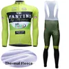 2021 MENS FANTINI PRO CYKLING JERSEY SET VINTER THERMAL FLEECE CYKLING KLÄNNINGAR Långärmad Maillot Ciclismo Invierno Bike Jersey 5246945