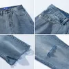 Top qualité printemps Automne hommes pantalons genou trou mendiant étudiant Monkey Wash Vintage adolescents streetwear jeans pantalons pour hommes 201111