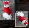 Novo Natal Pet Decoração Pet Roupa Vestido Filhote de Cachorro Cão De Cão De Cão Capa Chapéu Vestido