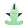 Vente en gros Shark PipeGreen Blue Silicone Pipes Unique Design SmokingPipe Dab Pipe Brûleur à mazout Cuillère à main pour tabac narguilé