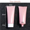 100 ml plastpress flaska rosa mjukt rör kosmetisk ansiktslotion grädde tom 30 st2331727