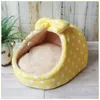 Pet Bed Dog House Kennel Puppy Cat Litter Home Shape Nest Sofa Indoor Small Dogs Cats Cushion Removable Pillow Chihuahua Mat Y200330