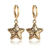 Cross-mirror wild copper earrings five-pointed star elephant starry sky gold-plated pendant jewelry