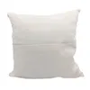 40*40cm Blank linen pillow cover for heat transfer printing solid color sofa throw pillowcase blank sublimation pillow