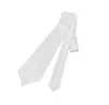 DHL50pcs Sublimation DIY Blanc Blanc Hommes Cravate Adulte Impression par transfert de chaleur longueur 160cm