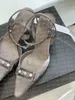 2022 Moda para mujer Classic Premium Brand zapatos de tacón sandalias 8 cm Material simple sexy lady Tamaño de calidad superior: 35-40