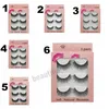 3 Pairs 3D Imitation Mink Hair Eyelash Nature Bushy Crossing Lashes Individual Strip Thick Lash Fake Eyelashes Makeup Tools Pestanas De Pelo De Vison