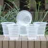 pots en plastique transparent