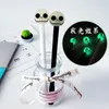 36PCS/lot Luminous Skull Skeleton Gel Pen 0.5mm Black Student Gel Pen Kawaii School Supplies Stationery 201202