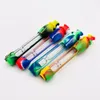 Colorful Silicone Protect Skin Filter Pipes Pyrex Thick Glass Dry Herb Tobacco Cigarette Smoking Holder One Hitter Catcher Taster Handpipe