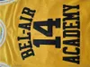 Stitched Custom The Fresh Prince of Bel Air Academy # 14 Will Smith Men's Basketball Jersey S-XXL Män Kvinnor Ungdom XS-5XL