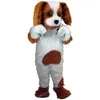 Halloween valp hund maskot kostym högkvalitativa tecknade tecken outfits kostym unisex vuxna outfit jul karneval fancy klänning