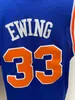 VTG Patric Ewing High School's Men's Basketball Jersey все сшитые синий цвет S-2xl Top Caffence