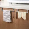 Stainless Steel Towel Rack Over Door Towels Bar Hanging Holder Bathroom Kitchen Cabinet Towel Rag Racks Shelf Hanger Organizer CCA11866