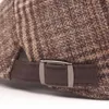 SLECKTON Men039s Rétro Plaid Bérets Chapeau pour Hommes Mode Tweed Gavroche Casquettes Unisexe Casual France Casquette Plate Peaky Blinders Gorras16652248