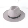 Ins New 7 Kolory Kapelusze Moda Matka I ME Eleganckie Solid Dorośli Fedora Hat Band Płaski Brim Kapelusze Kids Kids Panama Caps